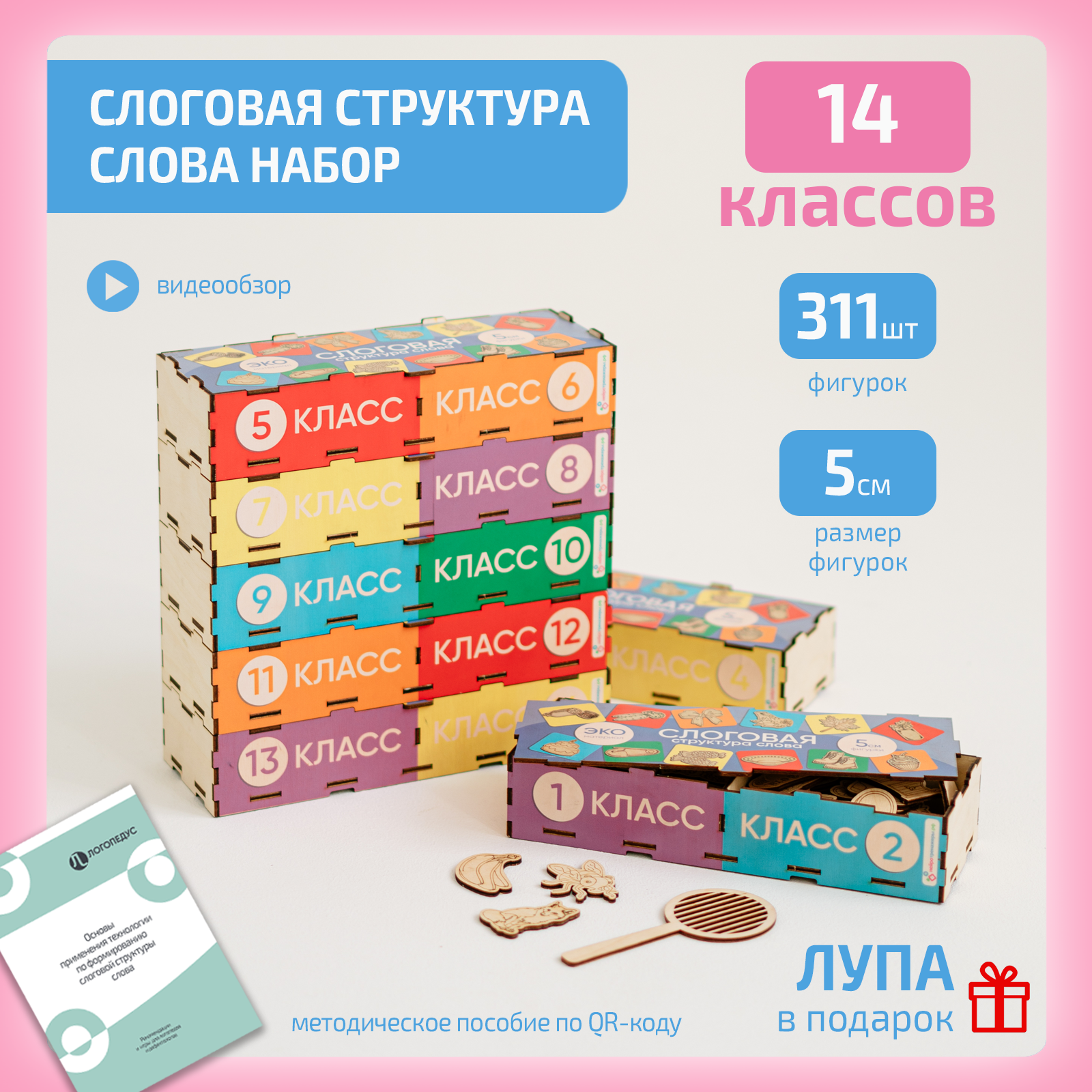 Набор «Слоговая структура слова 1-14 класс»